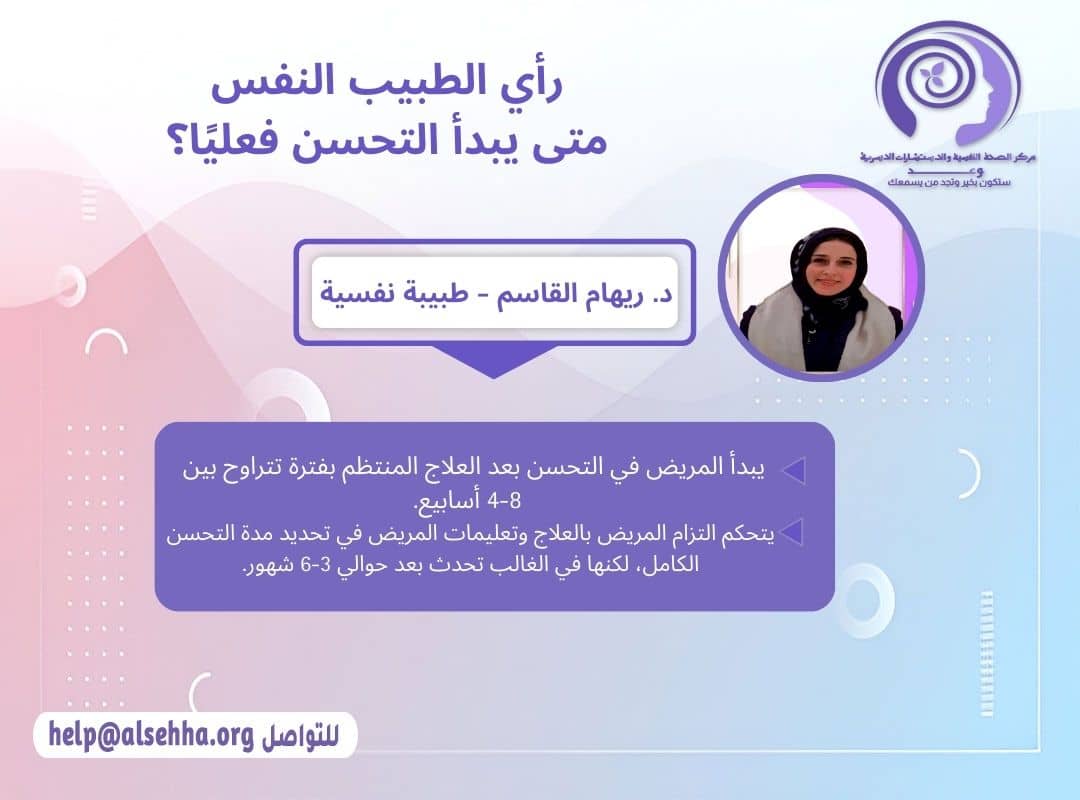 رأي الطبيب النفسي عند علاج اضطراب التفكير الزائد ومتى يبدأ التحسن