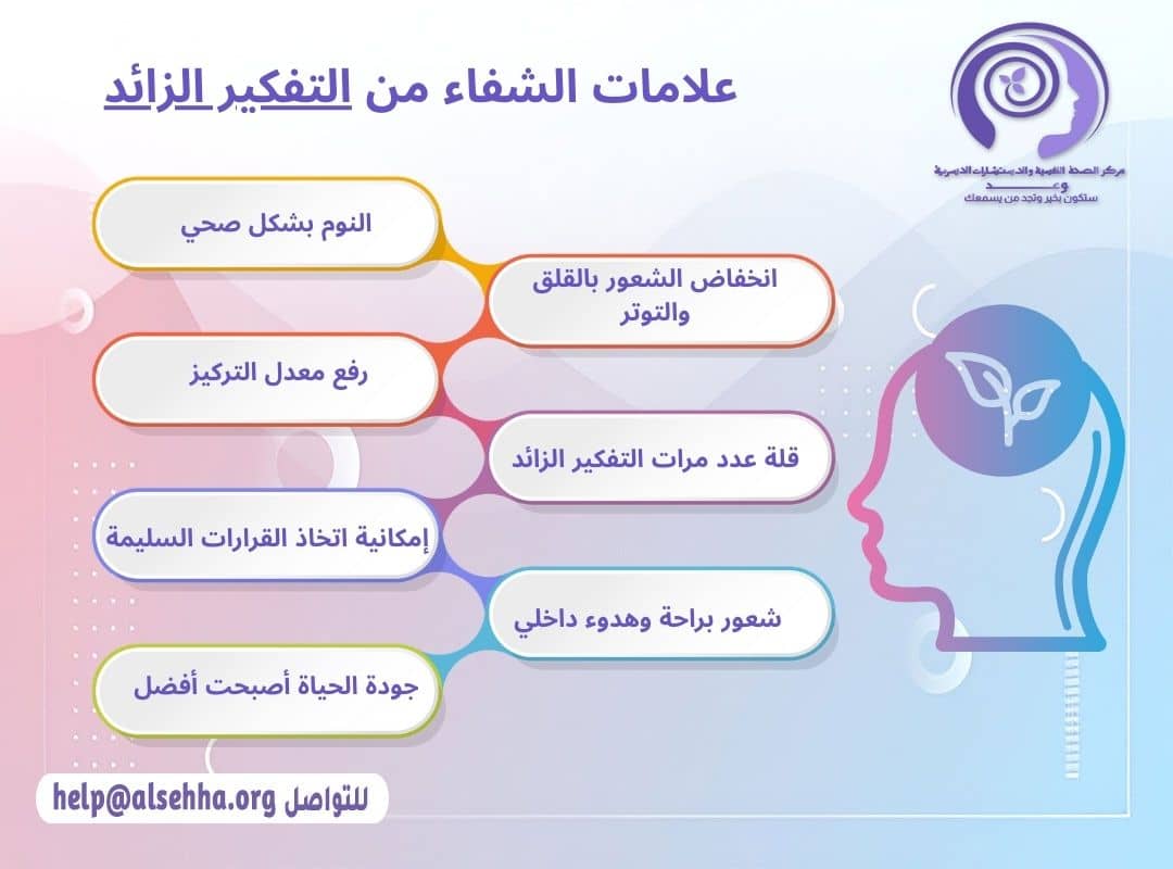 علامات الشفاء من اضطراب التفكير الزائد